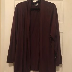 Old navy burgundy cardigan 3x